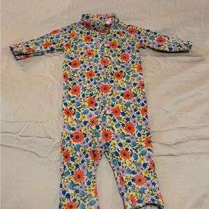 Mini Boden Multicolor Floral Rashguard